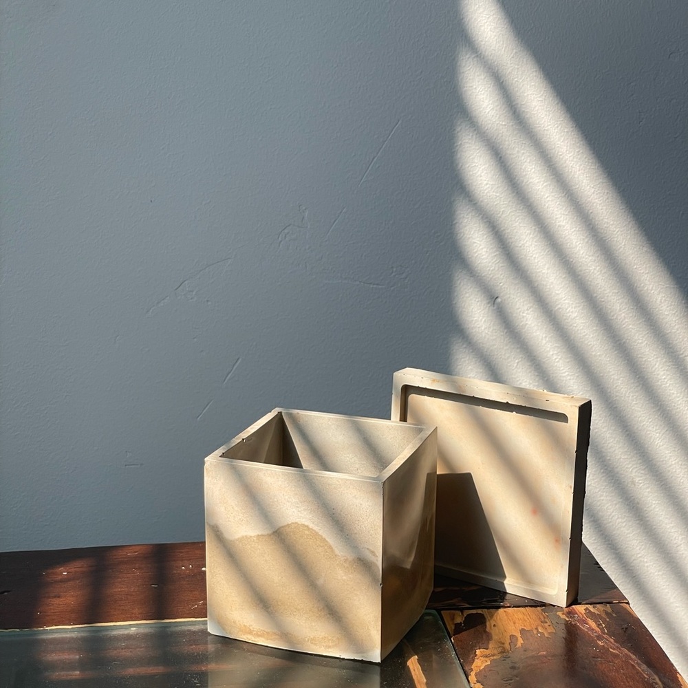 Square Cement Container